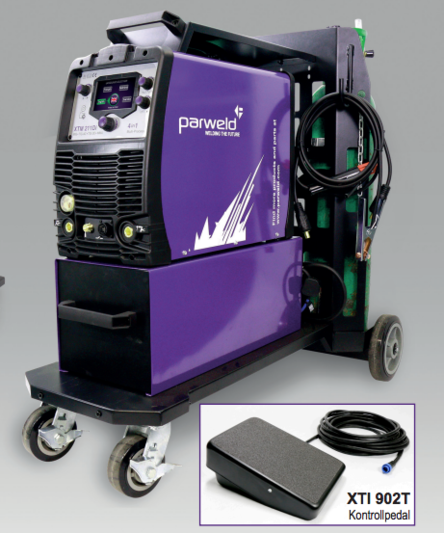 Parweld XTM 211 Di - inkl. Fahrwagen und Box